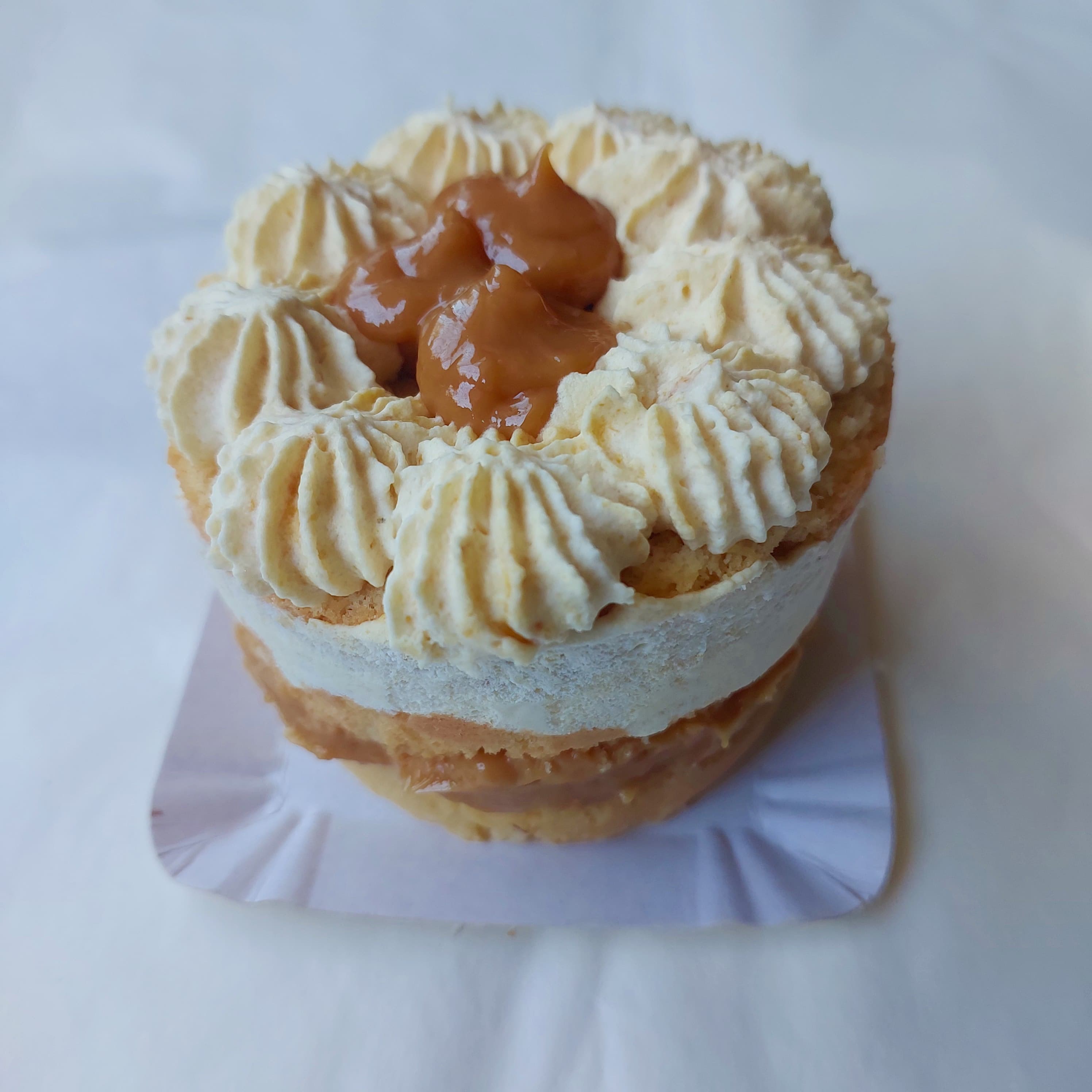 Mini torta bizcocho manjar lúcuma