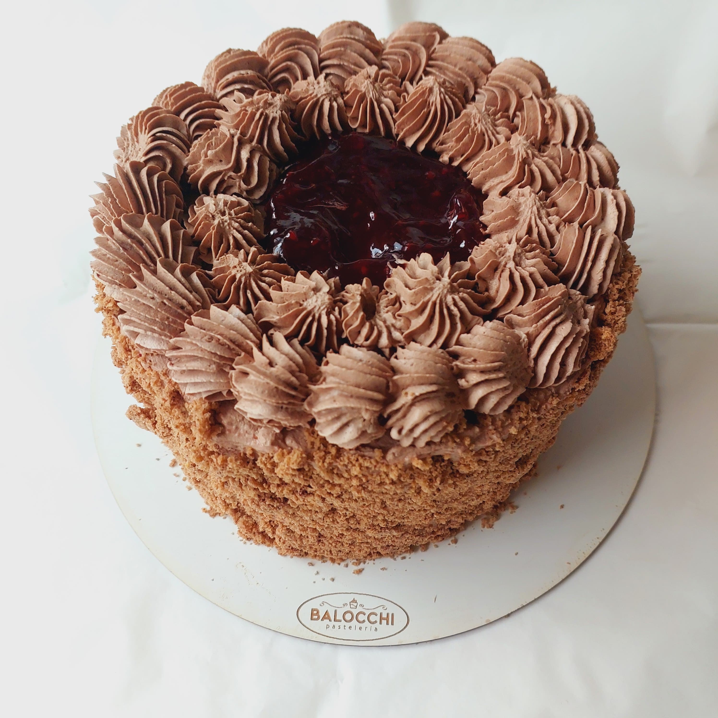 Torta Panqueque Mousse chocolate Frambuesa