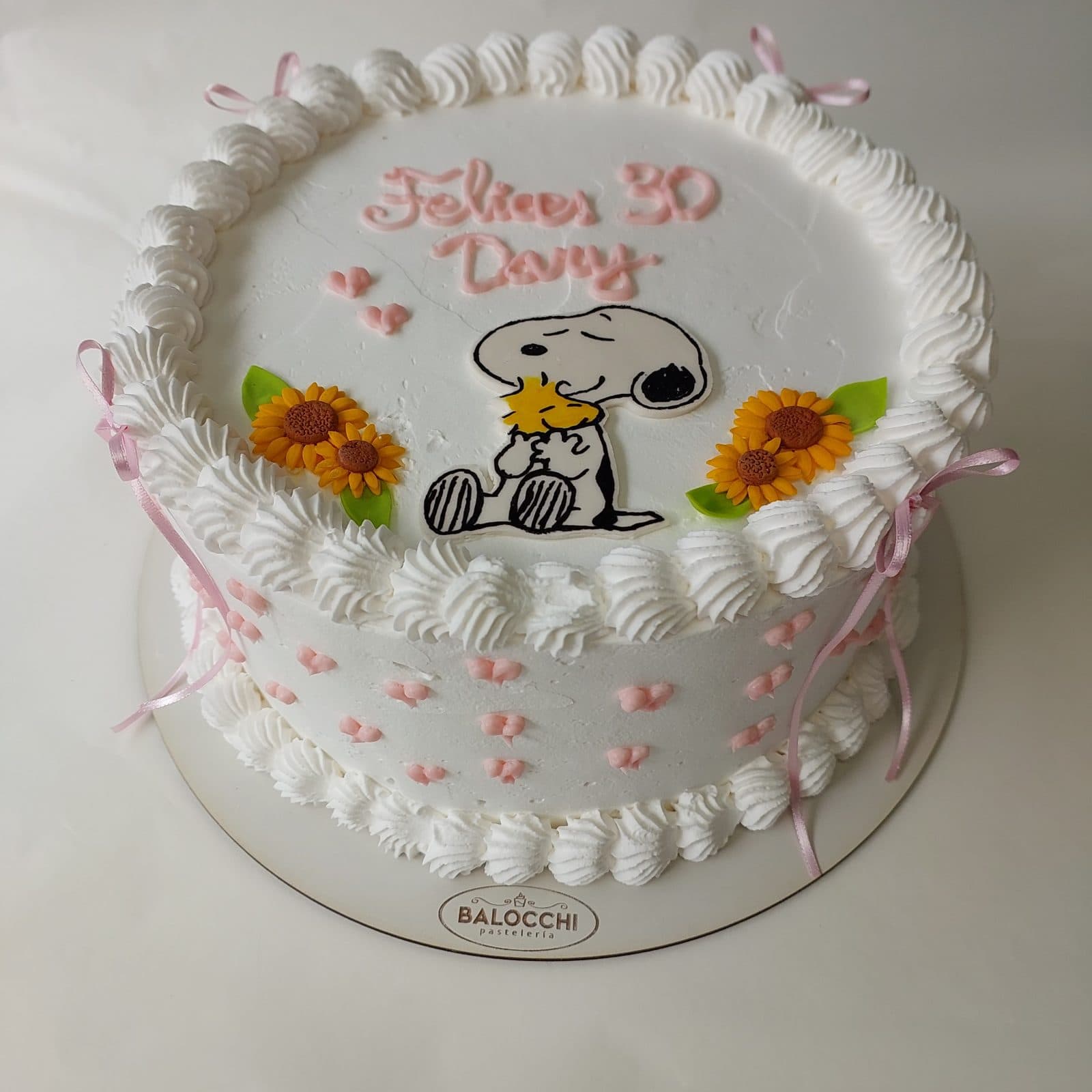 Torta decoración snoopy
